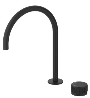 Mica Fluted Gooseneck Hob Sink/Basin Mixer Set by Bella Vista, a Bathroom Taps & Mixers for sale on Style Sourcebook