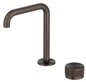 Mica Fluted Soft-Square Hob Basin Mixer Set by Bella Vista, a Bathroom Taps & Mixers for sale on Style Sourcebook