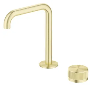Mica Fluted Soft-Square Hob Basin Mixer Set by Bella Vista, a Bathroom Taps & Mixers for sale on Style Sourcebook