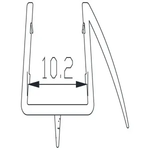 Shower Screen Water Seal - 10mm Under Door Sweep by Bella Vista, a Shower Hinges for sale on Style Sourcebook