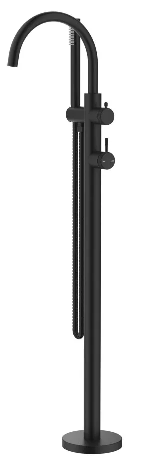 Mica Fluted Freestanding Bath Mixer with Hand Shower by Bella Vista, a Bathroom Taps & Mixers for sale on Style Sourcebook