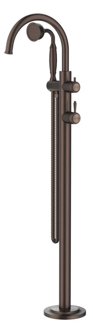 Mica Heritage Freestanding Bath Mixer with Hand Shower by Bella Vista, a Bathroom Taps & Mixers for sale on Style Sourcebook