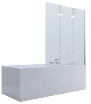 Bifold Double Door Bath Screen - 1200mm by Bella Vista, a Shower Screens & Enclosures for sale on Style Sourcebook