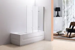 Bifold Double Door Bath Screen - 1200mm by Bella Vista, a Shower Screens & Enclosures for sale on Style Sourcebook