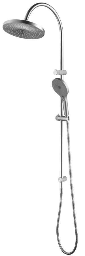 Mica Fluted Gooseneck Dual Shower Rail by Bella Vista, a Accessible for sale on Style Sourcebook