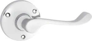 Victorian Lever - Round Rose - Chrome Plated by Tradco, a Door Hardware for sale on Style Sourcebook
