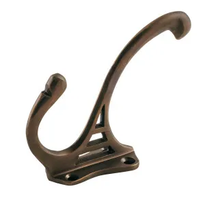 Federation Hat & Coat Hook - Antique Brass by Tradco, a Door Hardware for sale on Style Sourcebook