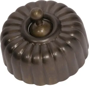 Fluted Light Switch - Antique Brass by Tradco, a Lighting Accessories for sale on Style Sourcebook