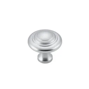 Domed Cupboard Knob - Satin Chrome by Tradco, a Cabinet Hardware for sale on Style Sourcebook
