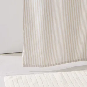 Pillow Talk Stripe Shower Curtain Natural by Pillow Talk, a Shower Curtains for sale on Style Sourcebook