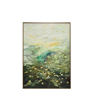 Hand-Painted Emerald Reflection Wall Art Canvas 100cm x 140cm by Luxe Mirrors, a Prints for sale on Style Sourcebook