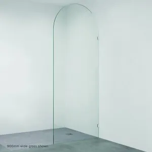 Arch Fixed Frameless Glass Shower Panel, Chrome by Fienza, a Shower Screens & Enclosures for sale on Style Sourcebook