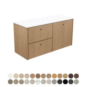 Salisbury 1200 Double Bowl Wall Hung Cabinet, Concrete Top by Fienza, a Vanities for sale on Style Sourcebook