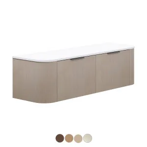 Lena 1500 Double Bowl Wall Hung Double Curve Cabinet by Fienza, a Vanities for sale on Style Sourcebook