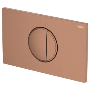 Halo Round Button Flush Plate, Brushed Copper by Fienza, a Toilets & Bidets for sale on Style Sourcebook
