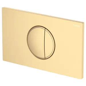 Halo Round Button Flush Plate, Urban Brass by Fienza, a Toilets & Bidets for sale on Style Sourcebook