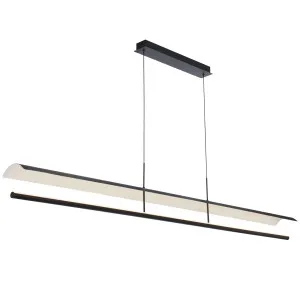Telbix Ariva Modern 1800mm LED Linear Pendant - Black by Telbix, a Lighting for sale on Style Sourcebook
