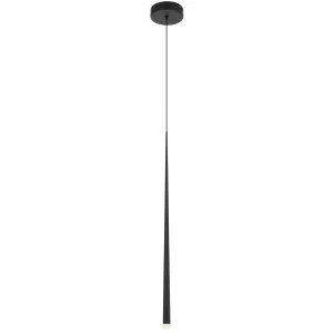Telbix Trina Modern Carbon Fibre Slimline LED Pendant - Black by Telbix, a Lighting for sale on Style Sourcebook