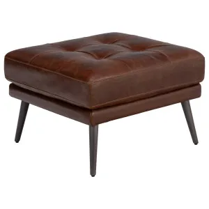 Helston Leather Ottoman, Vintage Whiskey by Schots, a Chairs for sale on Style Sourcebook