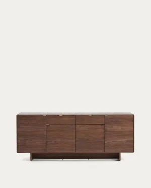 Norlen sideboard with 4 doors and 2 drawers in walnut veneer FSC Mix Credit 194.5 x 78 cm by null, a Sideboards, Buffets & Trolleys for sale on Style Sourcebook
