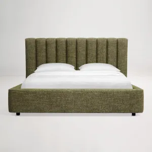 Arlo Storage Queen Bed with Tufted Headboard Frame, Green, by Lounge Lovers by Lounge Lovers, a Beds & Bed Frames for sale on Style Sourcebook