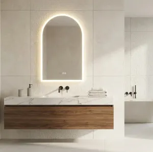 Arched LED Bathroom Vanity Mirror 60cm x 90cm by Luxe Mirrors, a Illuminated Mirrors for sale on Style Sourcebook