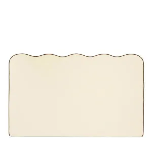 Avoca Bedhead King Ivory with Chocolate Piping PRE ORDER 20/06/2026 by Florabelle Living, a Bed Heads for sale on Style Sourcebook