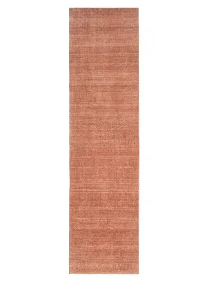 Yves Terracotta Sunset Minimal Washable Runner Rug by Miss Amara, a Contemporary Rugs for sale on Style Sourcebook