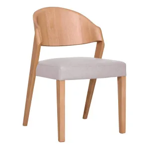 Ridley Dining Chair in Leather Frost / Clear by OZ Design, a Bar Stools for sale on Style Sourcebook
