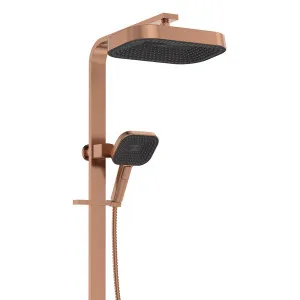 Kuro Deluxe Twin Shower Soft Square Head, Brushed Copper by Fienza, a Shower Heads & Mixers for sale on Style Sourcebook