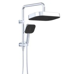 Kuro Twin Half-Rail Shower, Soft Square Head, Chrome by Fienza, a Shower Heads & Mixers for sale on Style Sourcebook