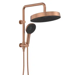 Kuro Twin Half-Rail Shower, Round Head, Brushed Copper by Fienza, a Shower Heads & Mixers for sale on Style Sourcebook