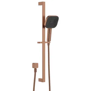 Kuro Rail Shower Soft Square Head , Brushed Copper by Fienza, a Shower Heads & Mixers for sale on Style Sourcebook