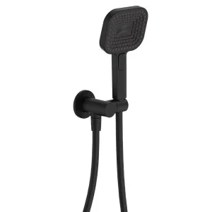 Kuro Hand Shower, Round Plate, Soft Square Head, Matte Black by Fienza, a Shower Heads & Mixers for sale on Style Sourcebook