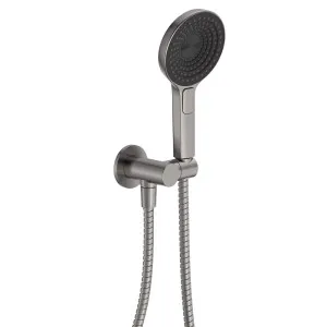 Kuro Hand Shower, Round Plate, Round Head, Gun Metal by Fienza, a Shower Heads & Mixers for sale on Style Sourcebook