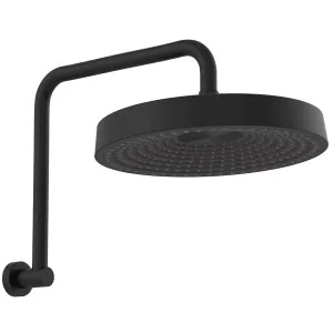 Kuro Gooseneck Shower Arm Set, Round Head, Matte Black by Fienza, a Shower Heads & Mixers for sale on Style Sourcebook