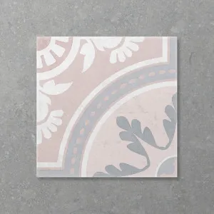 Antica Della Storm Dusty Pink (Matt) 200x200 by Sanctuary Makers, a Encaustic Tiles for sale on Style Sourcebook