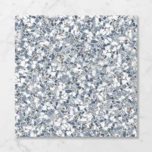 Terra Foray Blue Heaven (Satin) 600x600 by Sanctuary Makers, a Terrazzo Look Tiles for sale on Style Sourcebook