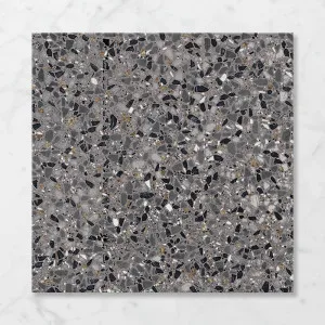 Terra Foray Ebony Espresso (Satin) 600x600 by Sanctuary Makers, a Terrazzo Look Tiles for sale on Style Sourcebook