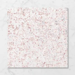 Terra Foray Strawberry Swirl (Satin) 600x600 by Sanctuary Makers, a Terrazzo Look Tiles for sale on Style Sourcebook