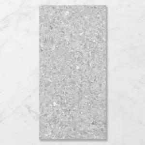 Terra Palacio Ashen (Satin) 1200x600 by Sanctuary Makers, a Terrazzo Look Tiles for sale on Style Sourcebook