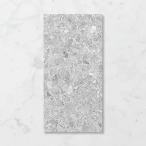 Terra Palacio Ashen (Satin) 300x600 by Sanctuary Makers, a Terrazzo Look Tiles for sale on Style Sourcebook