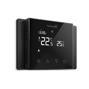 Thermogroup Thermogroop Thermotouch 7.6iG Glass Programmable Thermostat Black 5226A by Thermogroup, a Heating, Cooling & Air for sale on Style Sourcebook