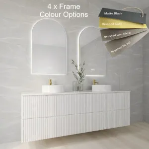 Brushed Gold, 850mm x 800mm by Luxe Mirrors, a Vanity Mirrors for sale on Style Sourcebook