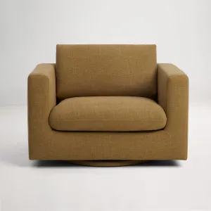 Hudson Mini Swivel Armchair, Luxe Spice, by Lounge Lovers by Lounge Lovers, a Chairs for sale on Style Sourcebook