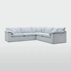 Norfolk 5 Seater Modular Sofa Beach w/White piping PRE ORDER ETA 15/7/26 by Florabelle Living, a Sofas for sale on Style Sourcebook