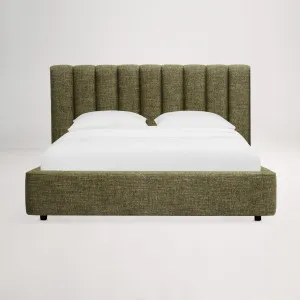Arlo Storage Double Bed (Tufted Headboard) Frame, Green, by Lounge Lovers by Lounge Lovers, a Beds & Bed Frames for sale on Style Sourcebook