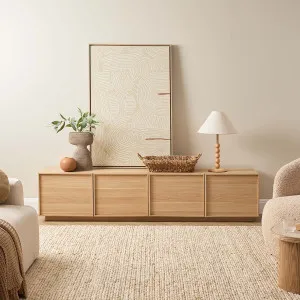 Osaka Large Entertainment Unit - Natural - Mocka by Mocka., a Entertainment Units & TV Stands for sale on Style Sourcebook