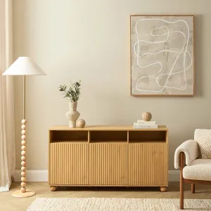 Deven Ball Feet Storage Console Table - Natural - Mocka by Mocka., a Console Table for sale on Style Sourcebook