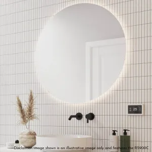 Thermogroup Ablaze 900 80W Backlit Round Bathroom Mirror with Demister - Warm Light RS900W by Thermogroup, a Mirrors for sale on Style Sourcebook